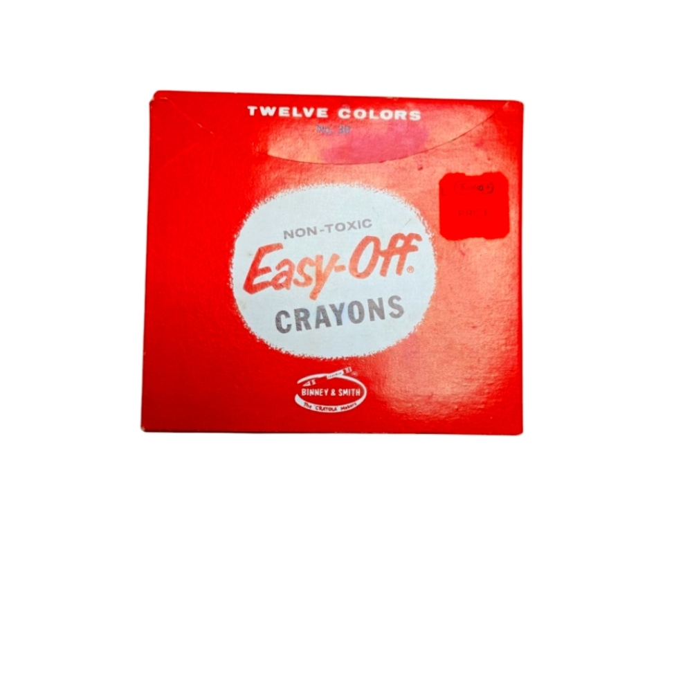 RARE Vintage Binney & Smith Non Toxic Easy Off Crayons Twelve Colors No. 30